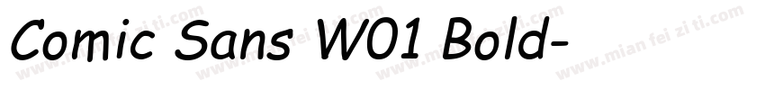 Comic Sans W01 Bold字体转换